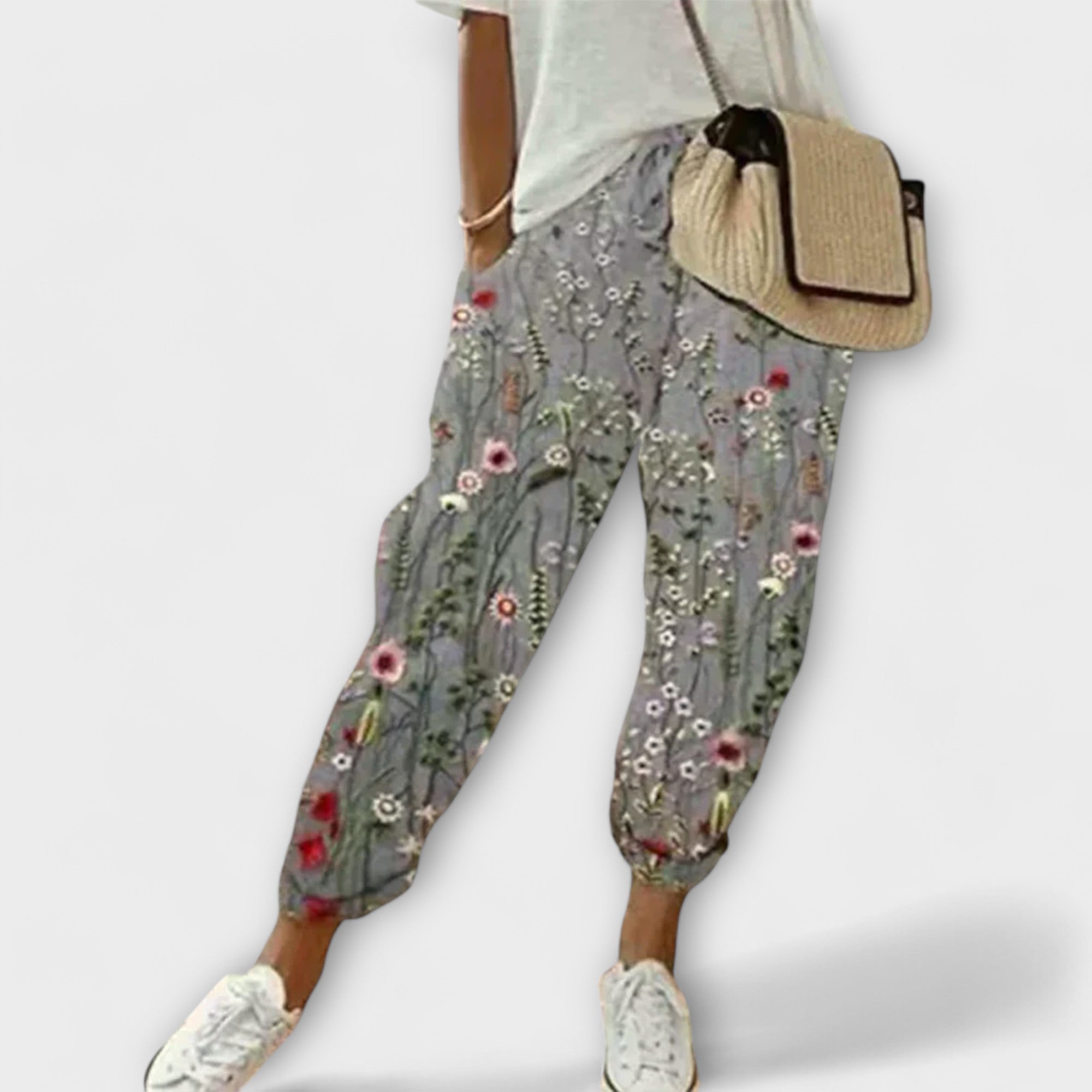 Oriana - Kényelmes linóleum és pamut nadrág