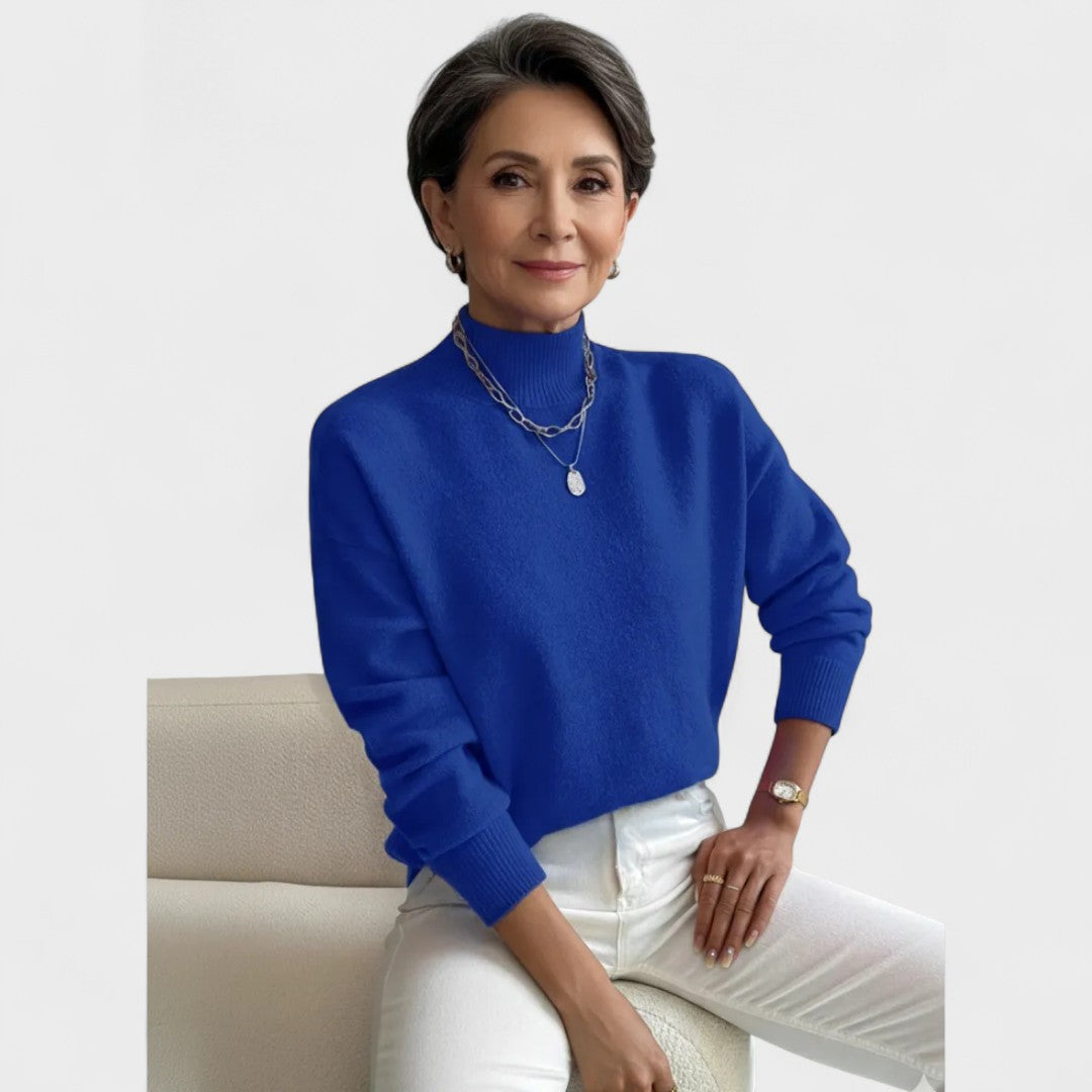 Flóra - Magas nyakú blúz